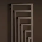 Electric Steel Towel Warmer with Modern Design Made in Italy - Potentia Viadurini