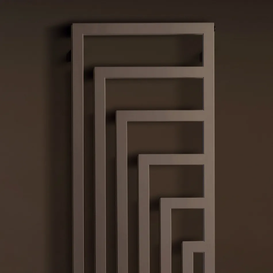 Electric Steel Towel Warmer with Modern Design Made in Italy - Potentia Viadurini