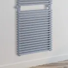 Electric Towel Warmer in Steel Aluminum Finish Made in Italy - Brioches Viadurini