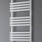 Electric Towel Warmer in Steel Pure White Finish Made in Italy - Lemon Viadurini