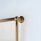 Electric Towel Warmer in Brass with Connection Spheres Made in Italy - Ricotta Viadurini