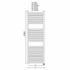 Electric Towel Warmer for the Bathroom Vertical Design in Steel 300 W - Italo Viadurini