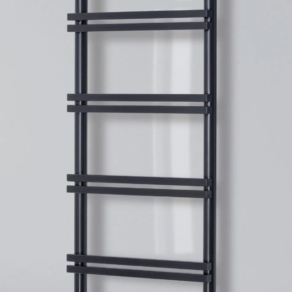 Hydraulic towel warmer with vertical collectors Made in Italy - Ginger Viadurini