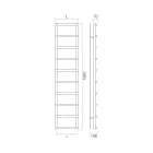 Hydraulic Towel Warmer with Circular Elements Made in Italy - Strawberry Viadurini