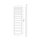 Hydraulic Towel Warmer with Simple Lines in Steel Made in Italy - Pistachio Viadurini