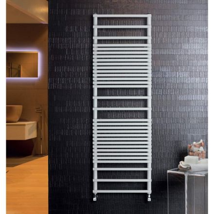 Hydraulic Towel Warmer with Carbon Steel Frame Made in Italy - Cream Viadurini