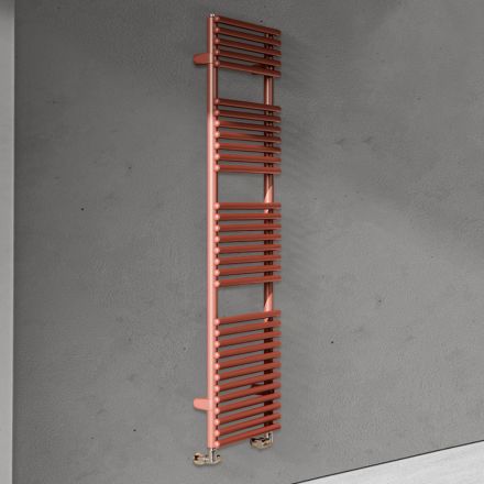 Hydraulic Towel Warmer in Carbon Steel Rust Made in Italy - Coccola Viadurini