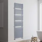 Hydraulic Towel Warmer in Steel Aluminum Finish Made in Italy - Brioches Viadurini