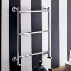 Hydraulic Towel Warmer in Steel Chrome Finish Made in Italy - Gaia Viadurini