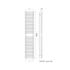 Hydraulic towel warmer made of carbon steel - soft Viadurini