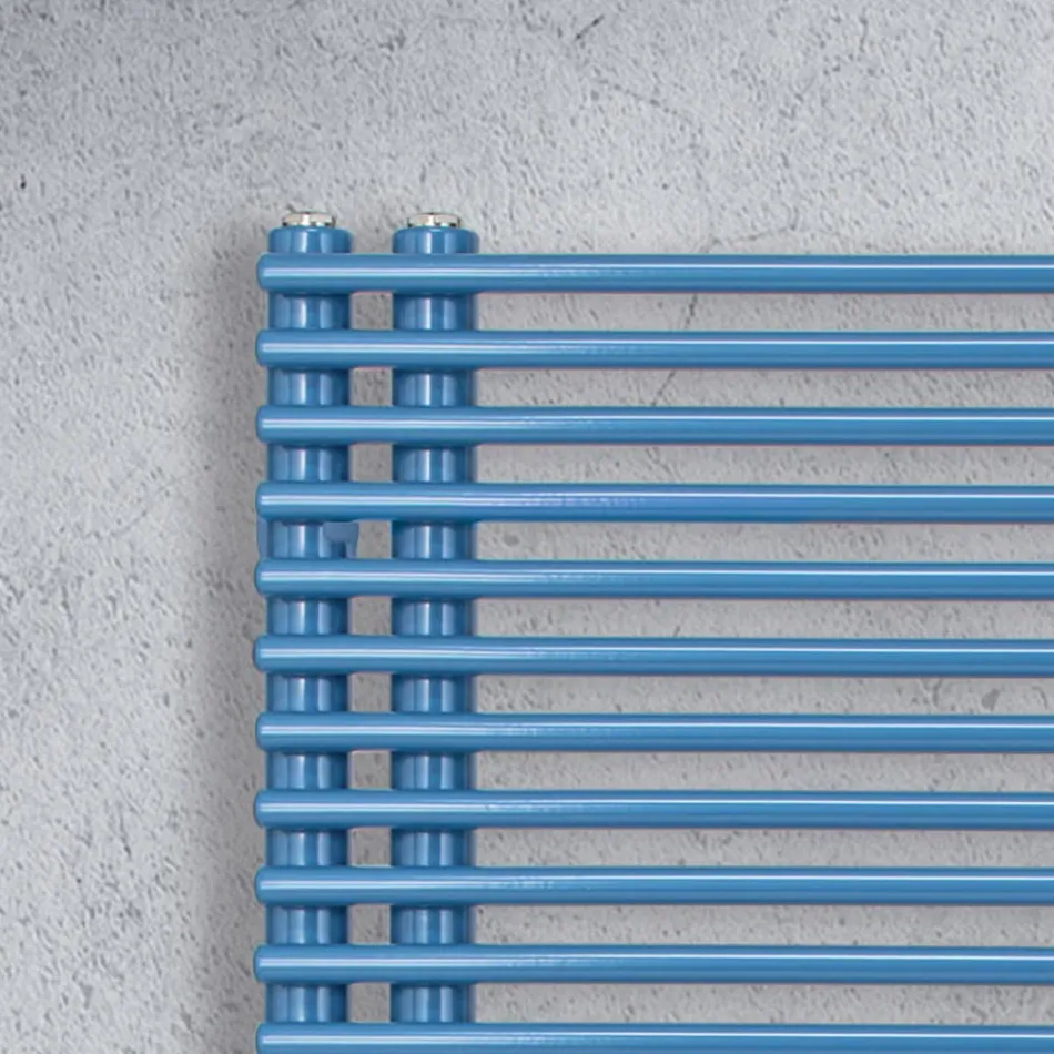 Carbon Steel Towel Warmer with Electric System - Peanuts Viadurini