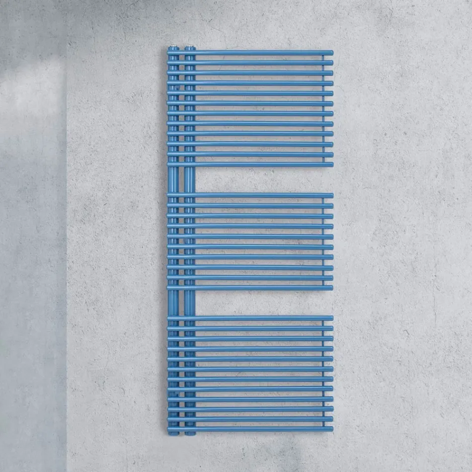 Carbon Steel Towel Warmer with Electric System - Peanuts Viadurini