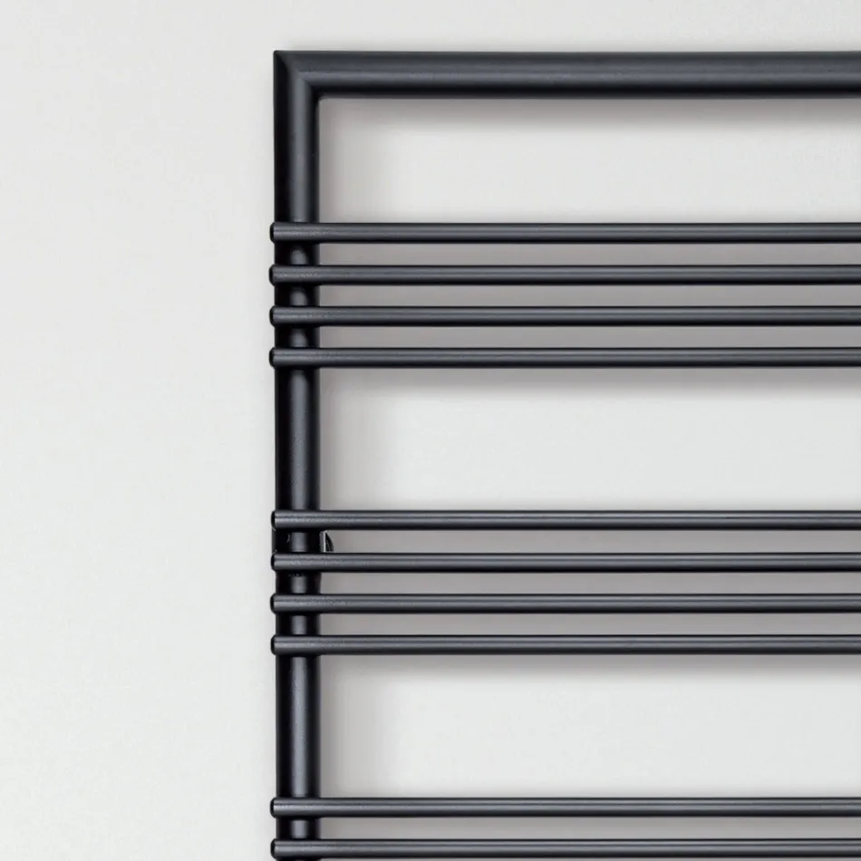 Steel Towel Warmer with Hydraulic System Made in Italy - Rum Viadurini