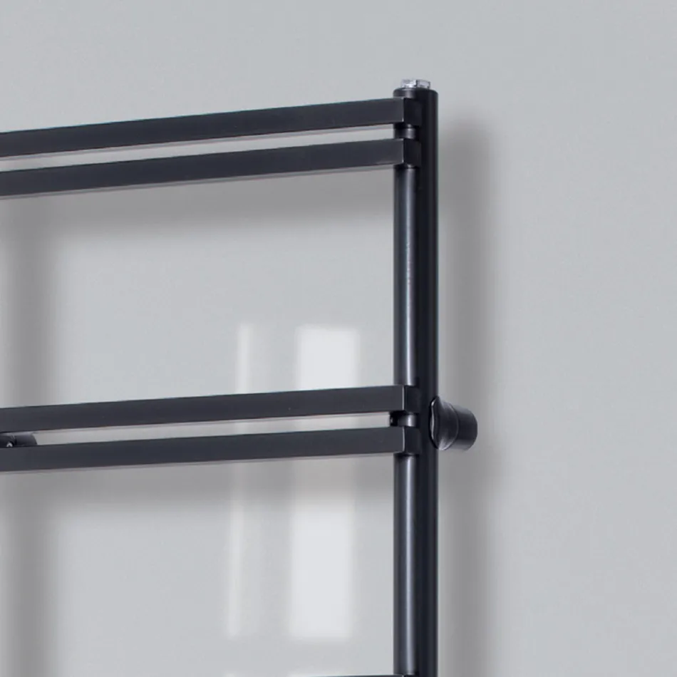 Mixed Towel Warmer with Vertical Manifolds Made in Italy - Ginger Viadurini