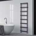Mixed Towel Warmer with Vertical Manifolds Made in Italy - Ginger