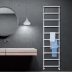 Mixed Towel Warmer with Circular Elements Made in Italy - Strawberry Viadurini