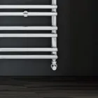 Mixed Towel Warmer with Horizontal Elements Made in Italy - Amaretti Viadurini