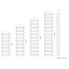 Amaretti Mixed Towel Warmer with Horizontal Elements Made in Italy Viadurini