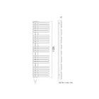 Mixed Towel Warmer in Carbon Steel Made in Italy - Cherries Viadurini