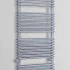 Mixed Towel Warmer in Steel Aluminum Finish Made in Italy - Brioches Viadurini