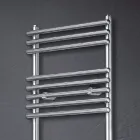 Mixed Towel Warmer in Steel Satin Finish Made in Italy - Peel Viadurini