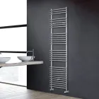 Mixed Towel Warmer in Steel Satin Finish Made in Italy - Peel Viadurini