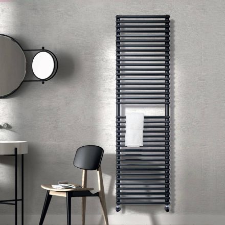 Mixed Towel Warmer Made in Carbon Steel - Soft Viadurini