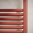 Single Hydraulic Towel Warmer in Carbon Steel Rust Made in Italy - Alan Viadurini