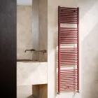 Single Hydraulic Towel Warmer in Carbon Steel Rust Made in Italy - Alan Viadurini