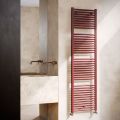 Single Hydraulic Towel Warmer in Carbon Steel Rust Made in Italy - Alan