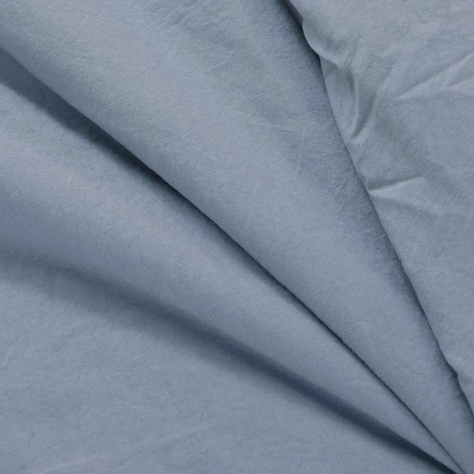 350 gr/m2 Double Bed Warmer in Pure Garment-Dyed Cotton - Delicacy Viadurini