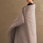 350 gr/m2 Double Bed Warmer in Pure Garment-Dyed Cotton - Delicacy Viadurini