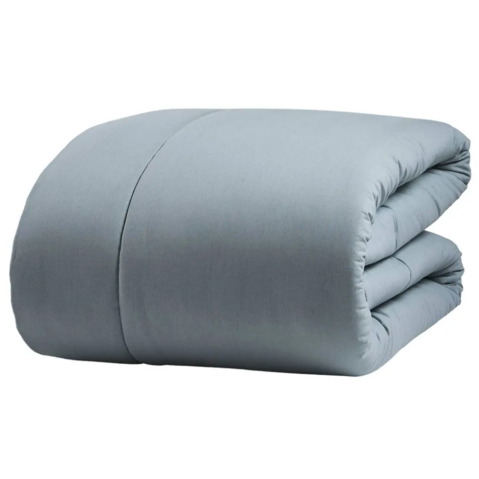 350 gr/m2 Double Bed Warmer in Pure Garment-Dyed Cotton - Delicacy Viadurini