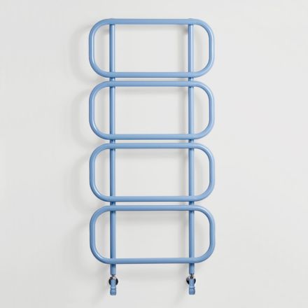 Hydraulic Towel Warmer Ladder in Colored Flat Steel Made in Italy - Chain Viadurini