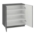 Shoe Cabinet for Living Room with 2 Doors in Melamine Made in Italy - Popilio Viadurini