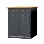 Shoe rack in Toulipier veneered wood Made in Italy - Visnus Viadurini