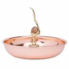 Nutcracker Tray in Tinned Copper Hand Crafted Design 24 cm - Paronzo Viadurini