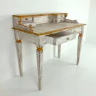 Handmade Writing Desk in Solid Wood with 4 Drawers Made in Italy - Amela Viadurini