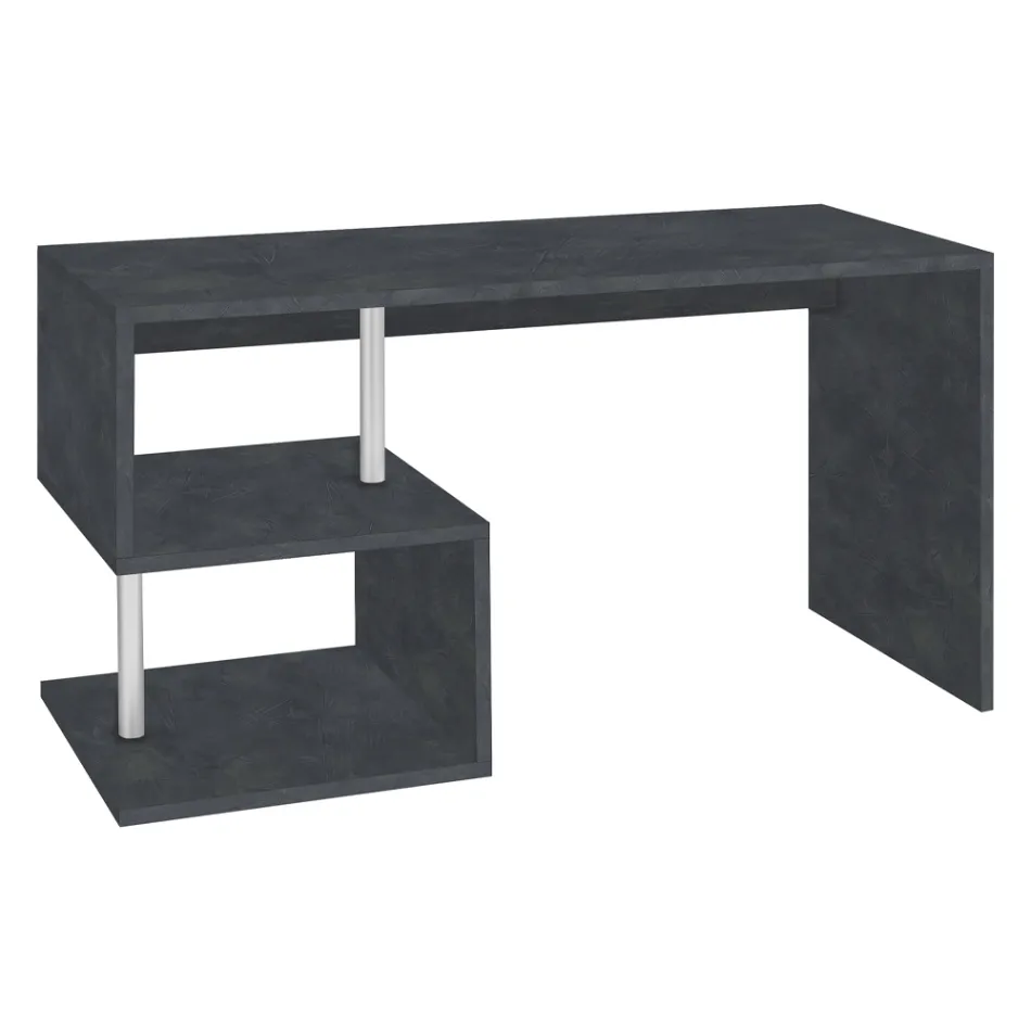 White or Slate Desk in Italian Design Wood 3 Sizes - Michel Viadurini