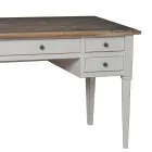 Desk with 5 Drawers in Solid Wood Made in Italy - Fontus Viadurini