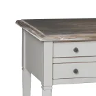 Desk with 5 Drawers in Solid Wood Made in Italy - Fontus Viadurini