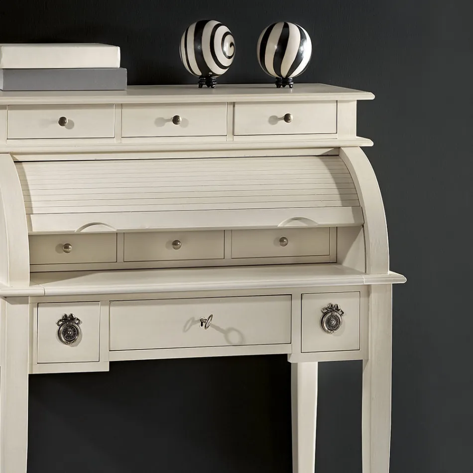 Desk with 6 External Drawers, 3 Internal Drawers and 1 Compartment Made in Italy - Marte Viadurini