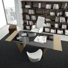Desk with glass top Andrea Stramigioli - Frafalla Viadurini