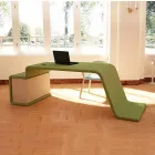 Office desk with wooden chest of drawers made in Italy, Terralba Viadurini