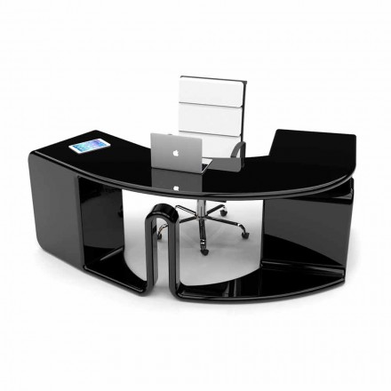 Design office desk with drawers made in Italy, Milazzo Viadurini