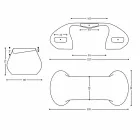 Office desk of modern design made in Italy, Telese Viadurini