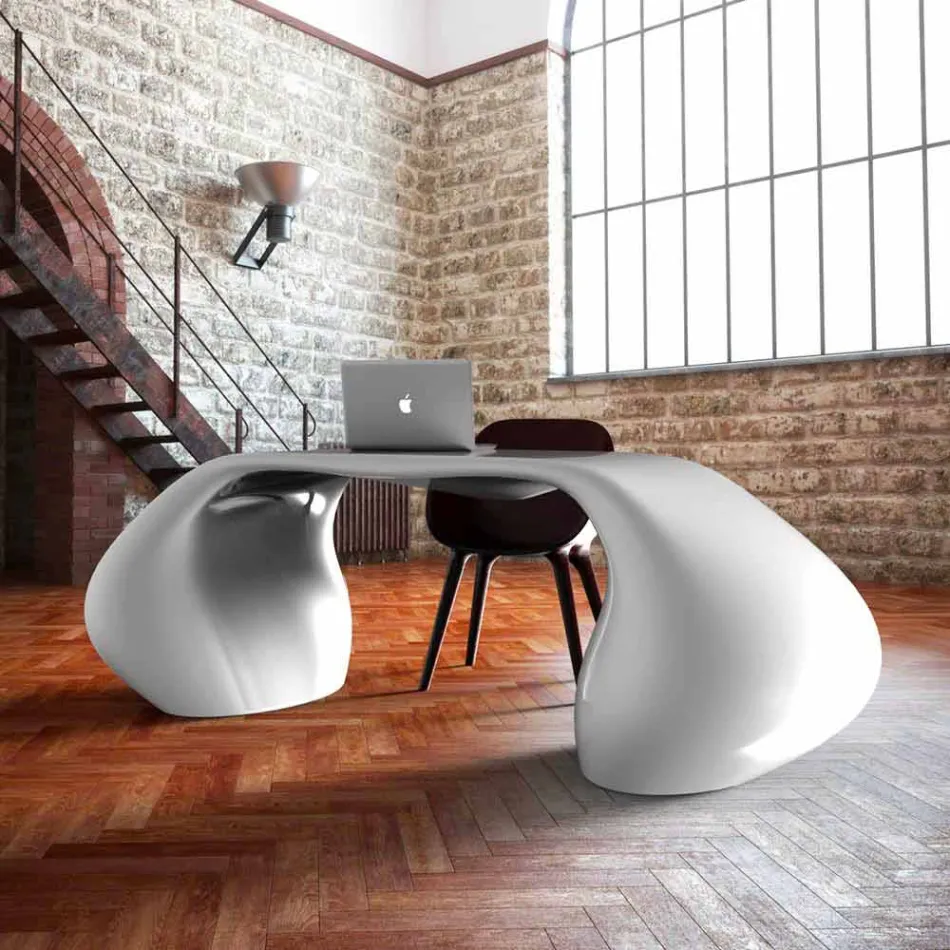 Office desk of modern design made in Italy, Telese Viadurini