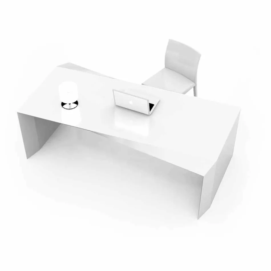 Modern design office desk made in Italy, Mistretta Viadurini