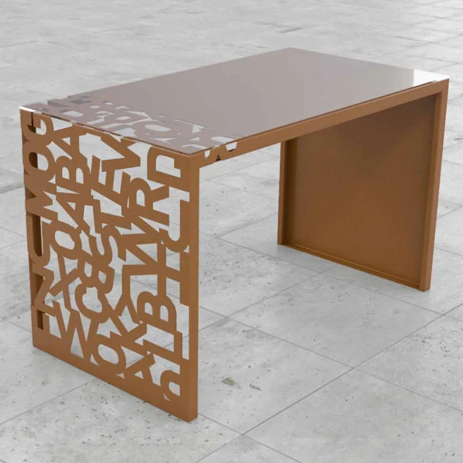 Desk Kattedra Letters &quot;A Waterfall&quot; 120x65x75 Mabele Viadurini