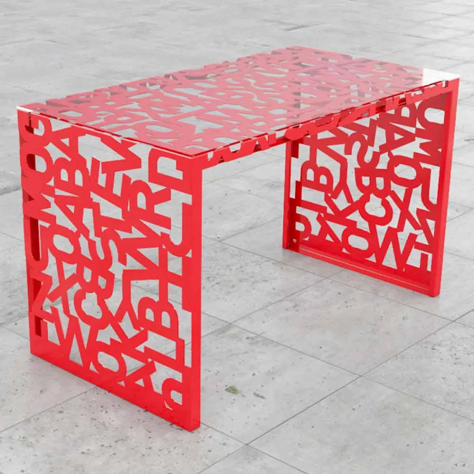 Desk Kattedra Letters &quot;A Waterfall&quot; 120x65x75 Mabele Viadurini